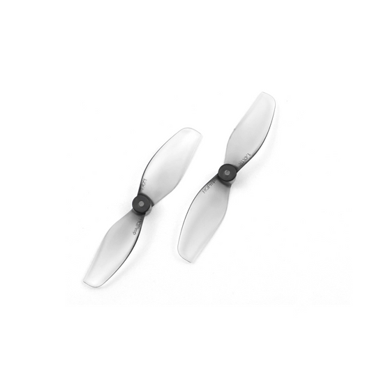 HQ Ultralight Whoop Propeller set, two translucent 2-blade micro drone props on white background