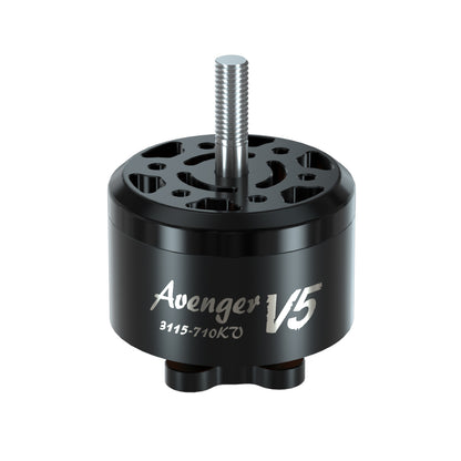 BrotherHobby Avenger 3115 V5 CW brushless motor with top threaded shaft and black can marked “Avenger 15”