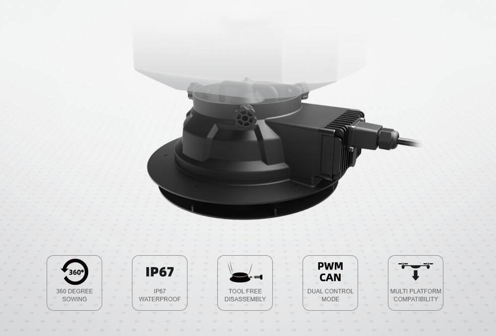 EFT G630 30L Agriculture Drone - 6 axis 30L Take-off Weight 63kg payload seed sprayer seeder spreader compact with Hobbywing X9 Plus JIYI K++ V2 FC, Skydroid T12 34 EFT G630 30L Agriculture Drone