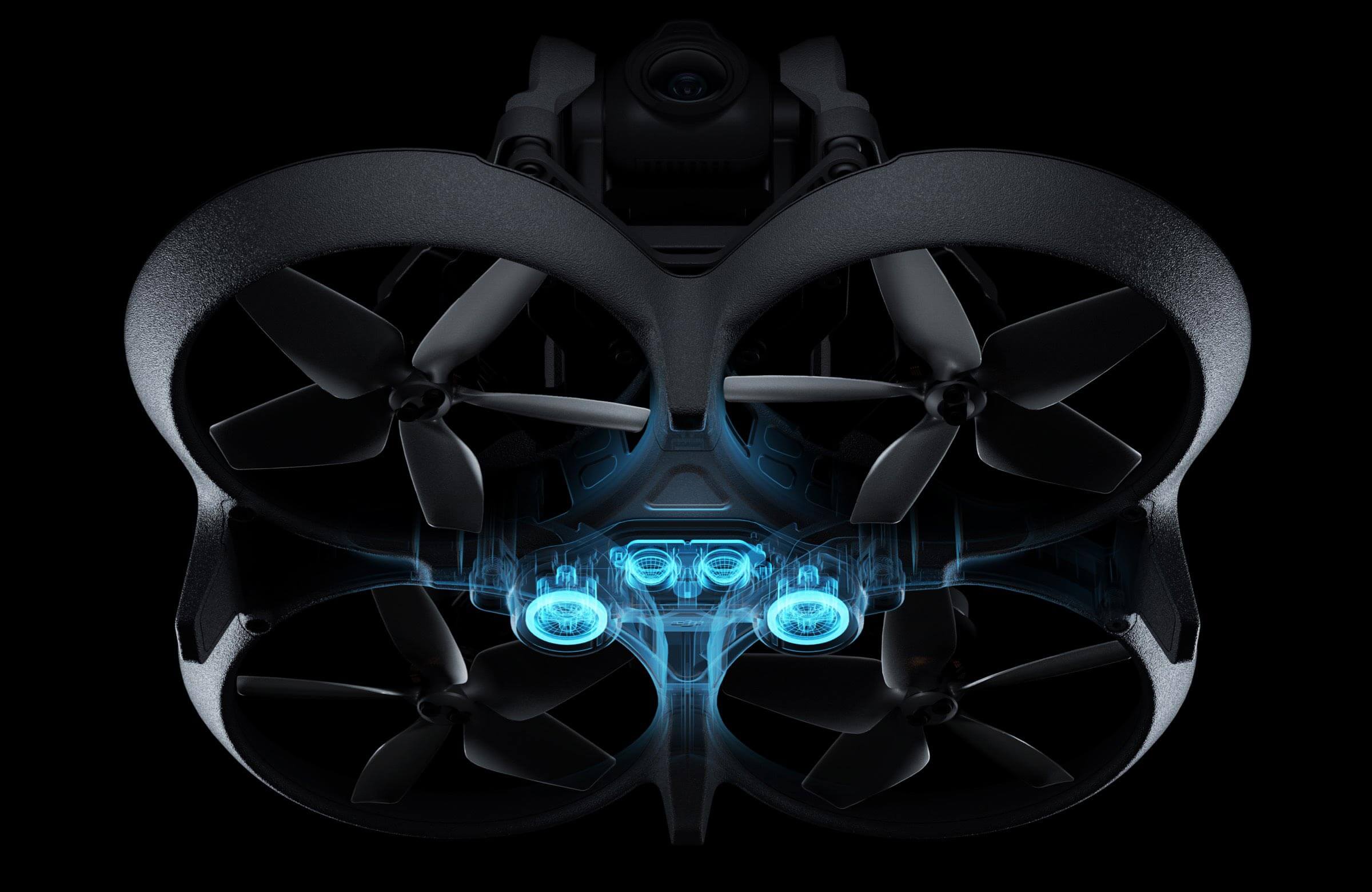 DJI Avata - Pro-View | Fly Smart Combo | Fly More Kit Professional Camera Drone 40 DJI Avata, built-in propeller guard, downward binocular vision and ToF infrared