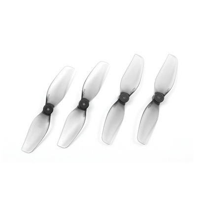 HQProp Ultralight Whoop Prop 1.6x1 40mm grey PC props set of four, translucent 2-blade whoop props