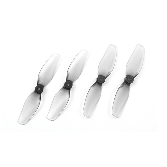 HQProp Ultralight Whoop Prop 1.6x1 40mm grey PC props set of four, translucent 2-blade whoop props