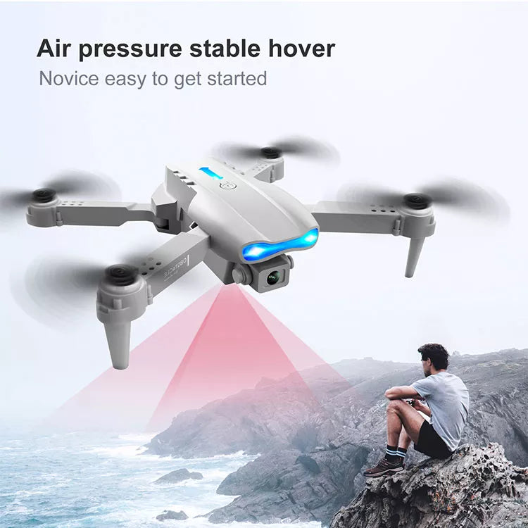 E99 PRO2 Drone, air pressure stable hover novice easy to start