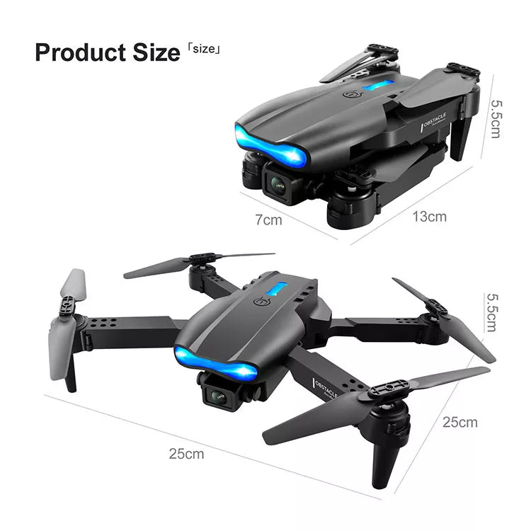 E99 PRO2 Drone, the quadcopter fuselage is made of high strength and resistant engineering