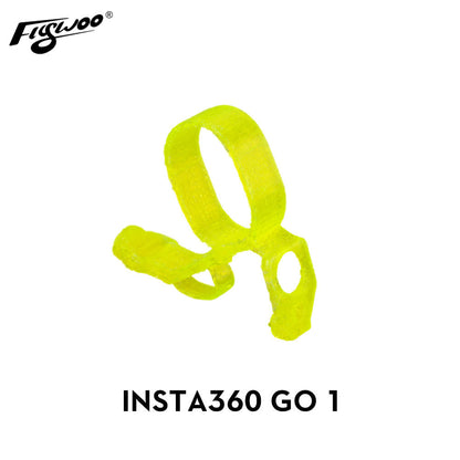 Firefly 1S Nano Baby Quad TPU Mount, Yellow TPU camera mount strap for Insta360 GO 1, lightweight bracket for nano baby quad builds