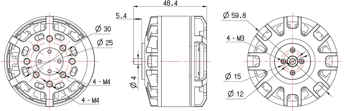 Kawasaki silicon steel Configuration: 12N14P Prop Adapter Shaft Thread
