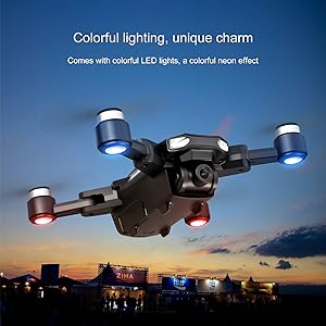 S105 PRO Drone, colorful lighting; unlque charm Cones wth cobm LED I