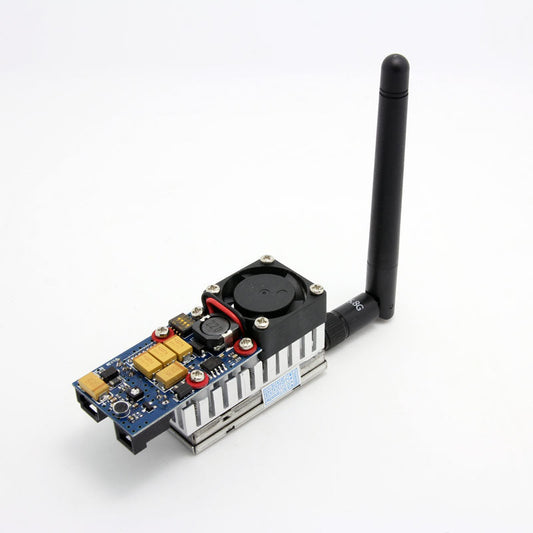 Boscam 5.8GHz 8CH 2000mW FPV video transmitter with cooling fan, heatsink and RP-SMA antenna