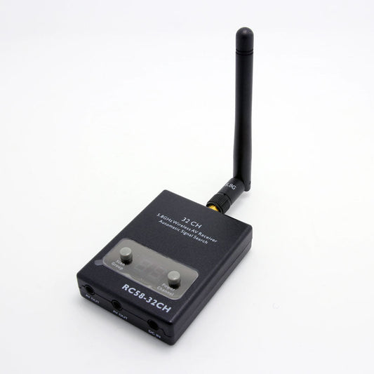 Boscam RC58-32CH 5.8GHz 32-channel FPV video receiver with LED display and SMA antenna