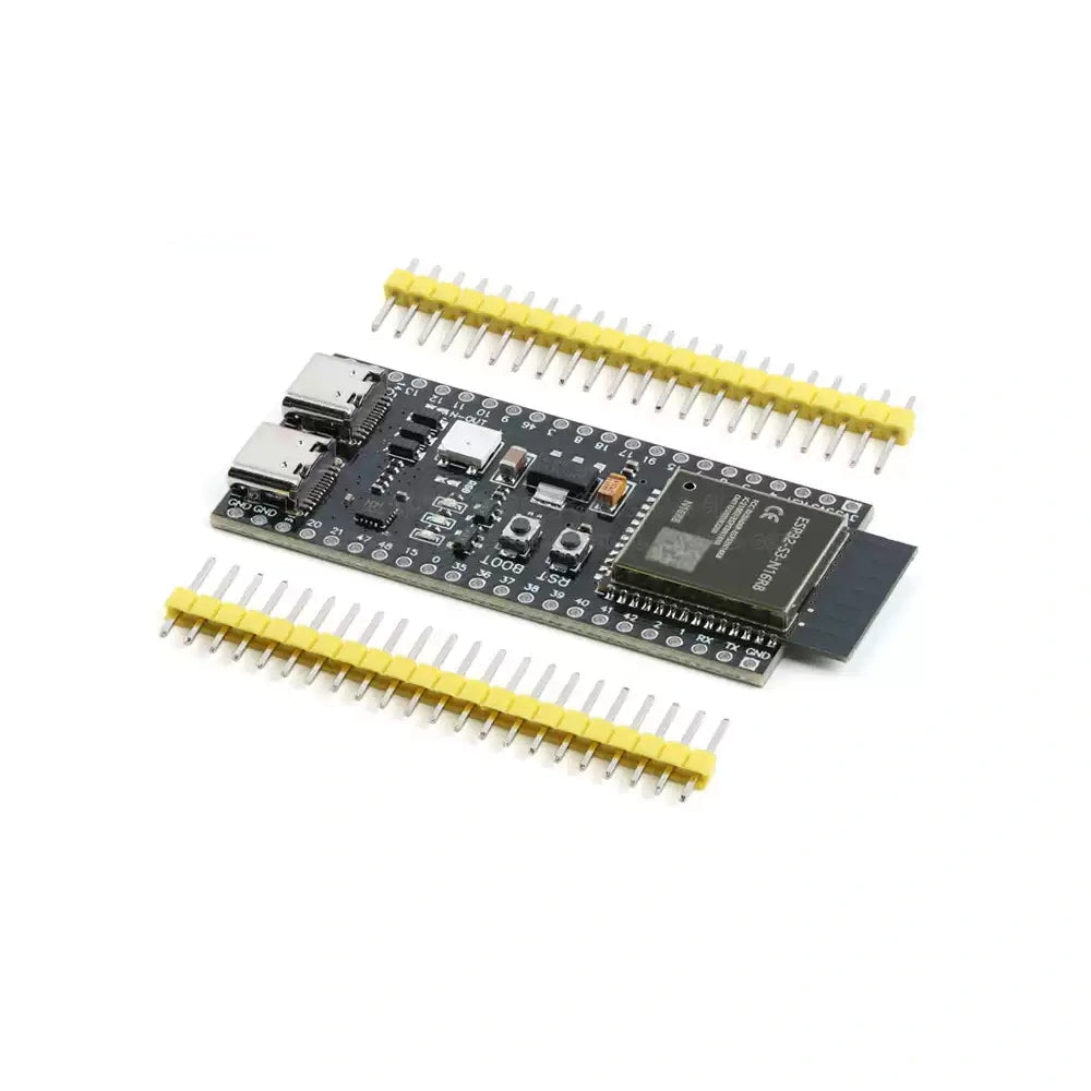 ESP32-S3 development board with loose pin headers