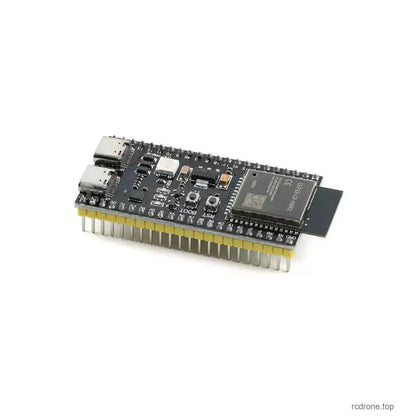 ESP32-S3 development board with soldered pin headers
