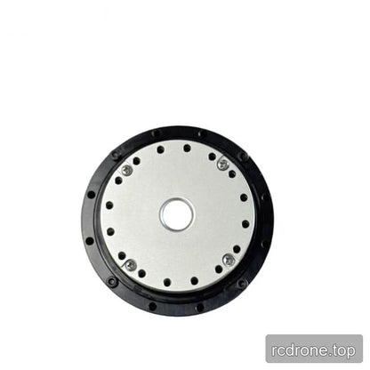 EYOU PH20 motor end face shown head-on with a central opening, circular hole pattern, and black outer mounting ring.