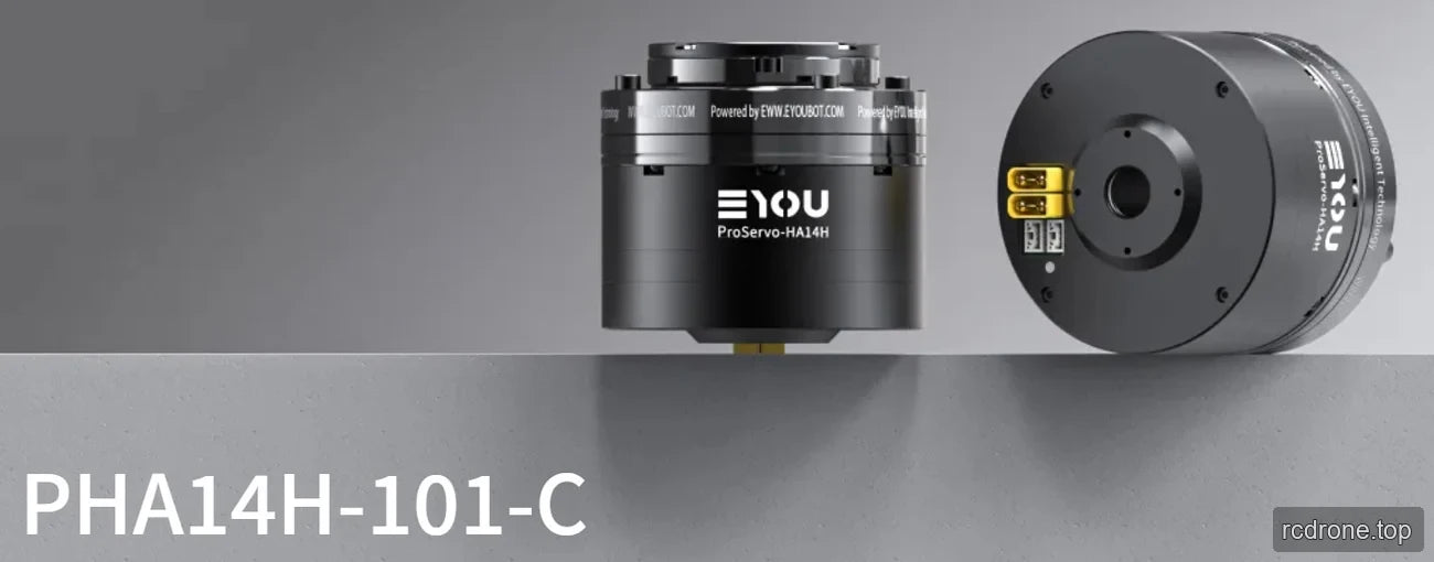 EYOU PHA14H-101-C actuator side and mounting-face views
