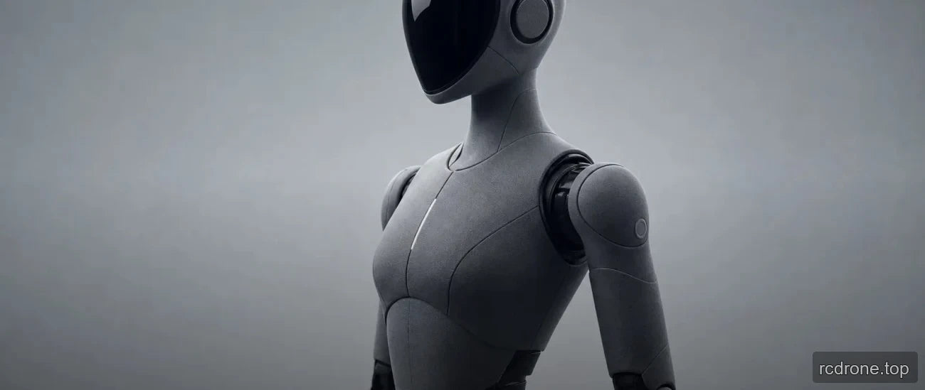 Conceptual humanoid robot torso with shoulder joint
