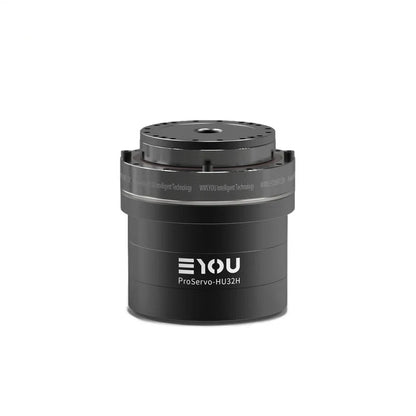 EYOU ProServo-HU32H motor shown from the top, with circular mounting face and central opening.