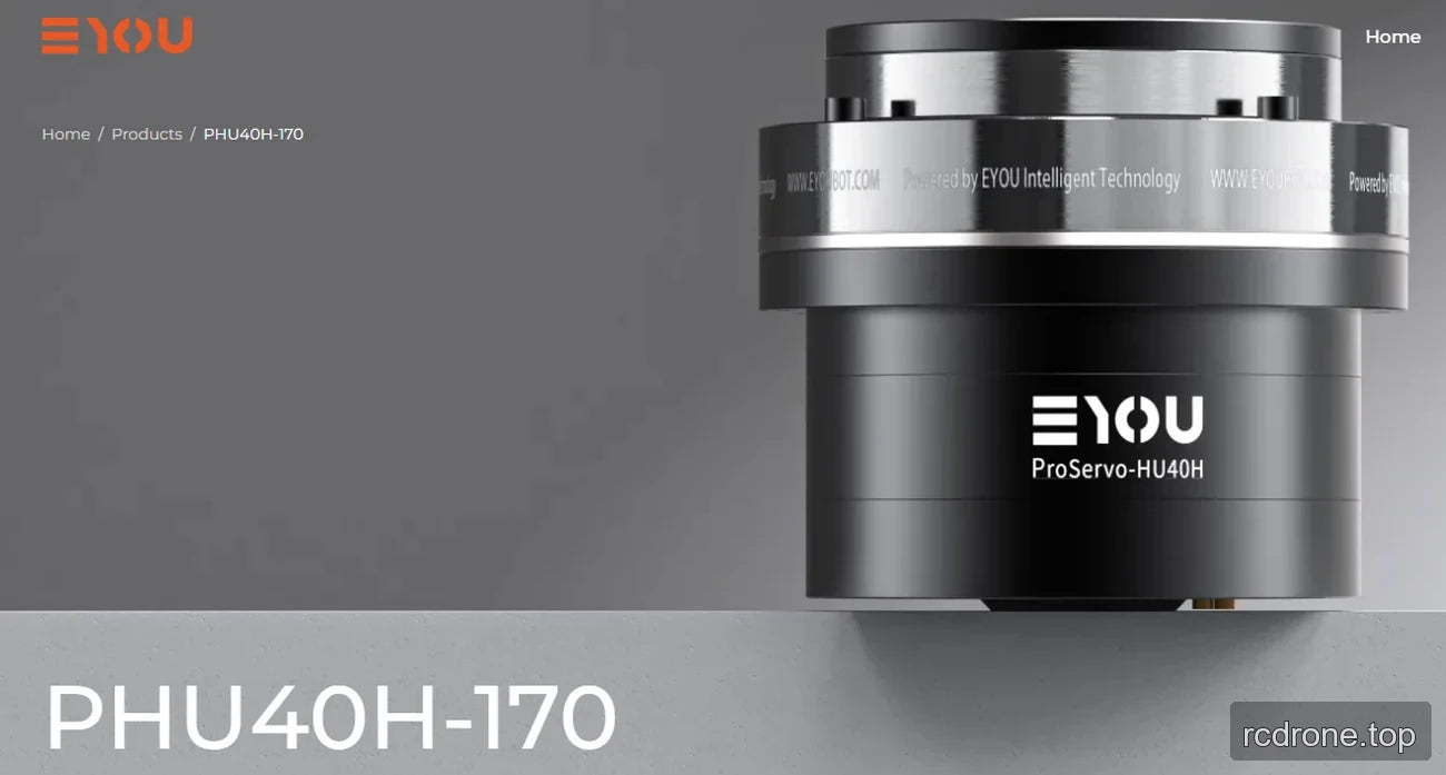 EYOU actuator product view with ProServo-HU40H housing label