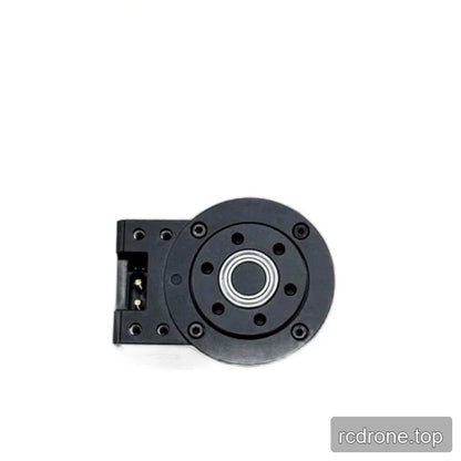 Black circular EYOU PP08 motor rear face with a central bearing opening, surrounding fasteners, and side connector.