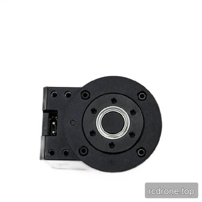 EYOU PP11 motor face showing a central metal ring, surrounding mounting holes, and a side connector.