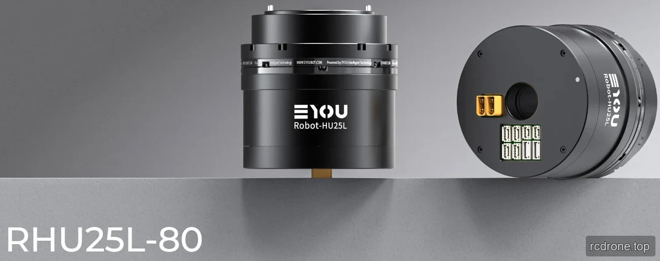 EYOU RHU25L-80 robot joint motor with front connector panel