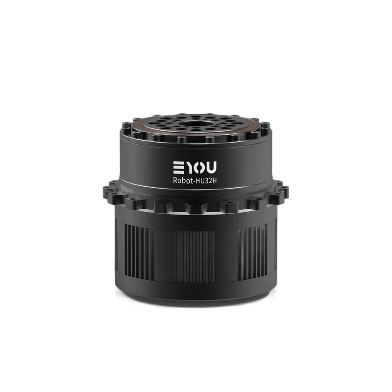 Black EYOU Robot-HU32H motor shown upright with a perforated top cover and ribbed cylindrical housing.