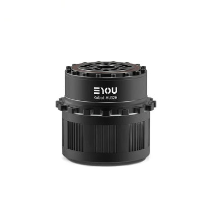 Black EYOU Robot-HU32H motor shown upright with a perforated top cover and ribbed cylindrical housing.