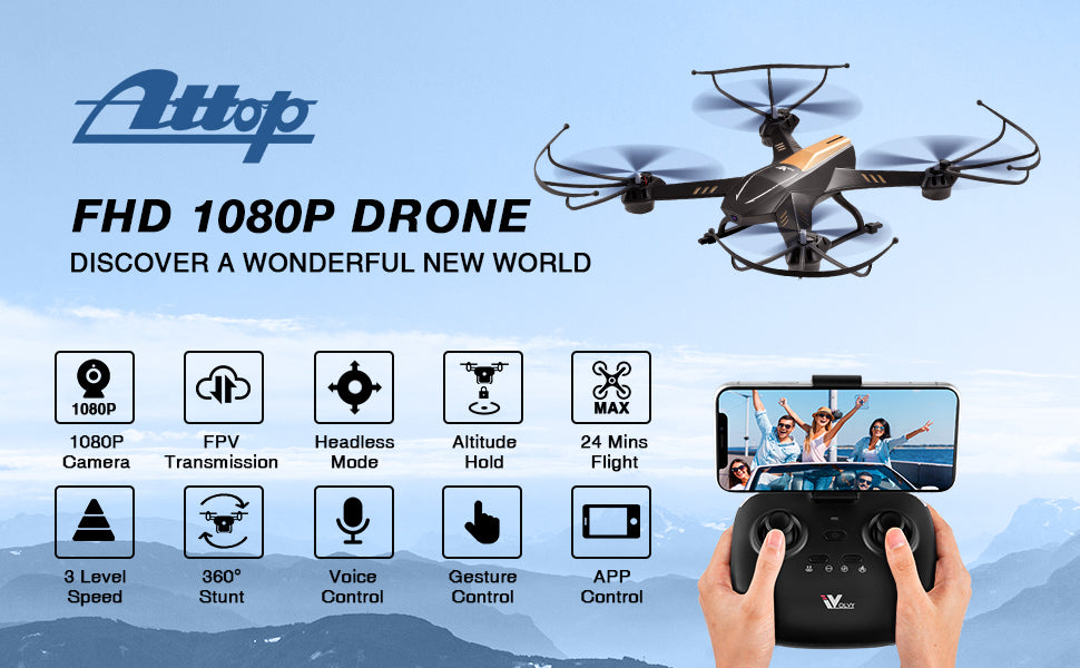 ATTOP A8 Drone, ztgp fhd 1080p drone discover