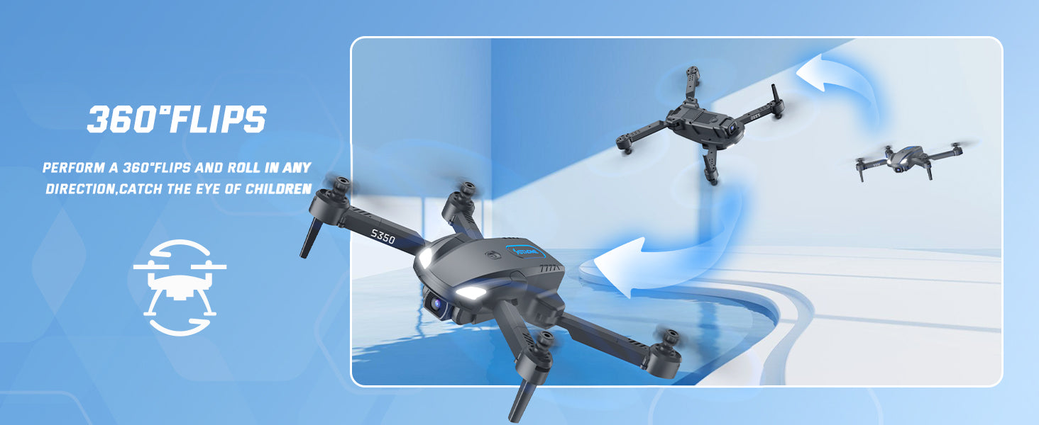 SOTAONE S350 Drone, 360"flips and roll in any direction catch the eye 