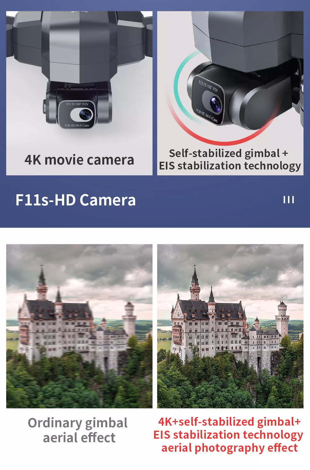 SJRC F11S 4K HD PRO Drone With Two-Axis Gimbal 3KM PTZ Version True 4K HD Camera GPS 5G WIFI FPV Brushless Professional Camera Drone 19 SJRC F11S 4K HD PRO Drone, SJRC F11S 4K HD