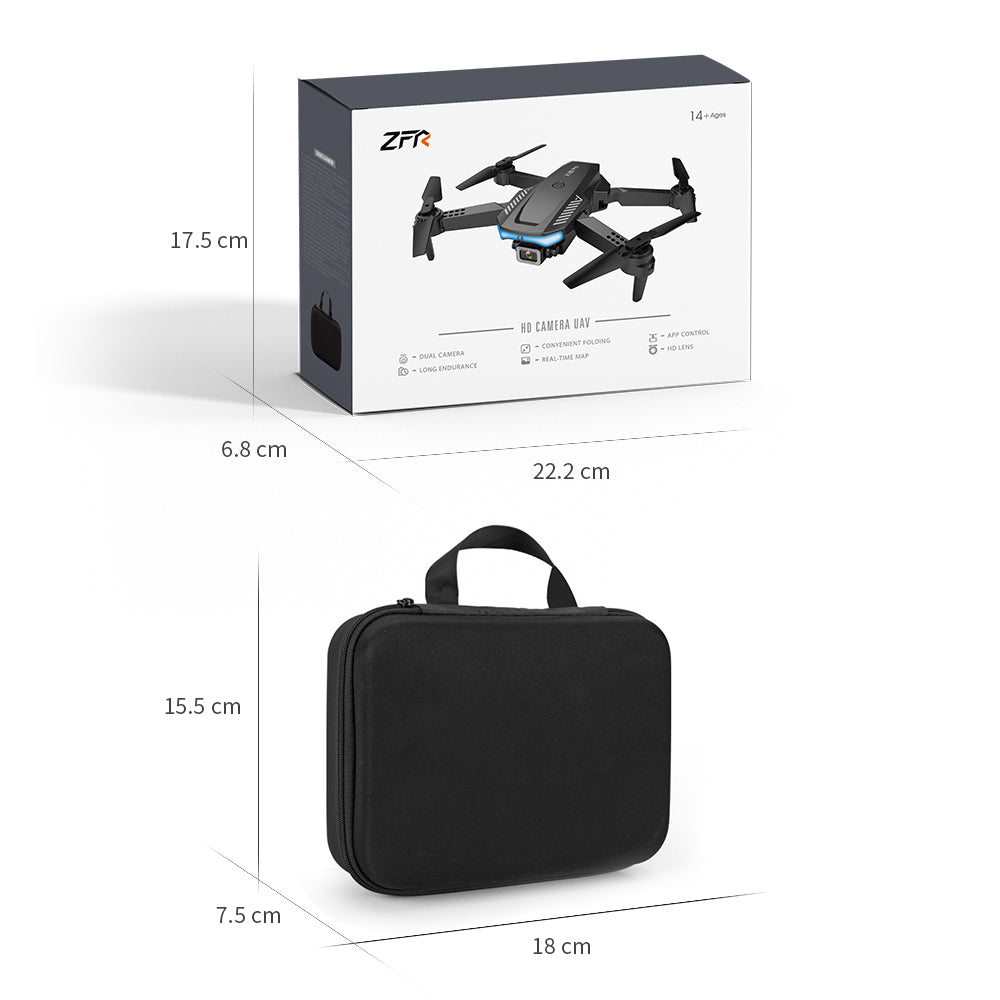 ZFR F185 Pro Drone - 4K HD Dual Camera Intelligent Obstacle Avoidance UAV Quadcopter Mini Drone 25 ZFR F185 Pro Drone, 14+77 zrt 17.5 cm cavera