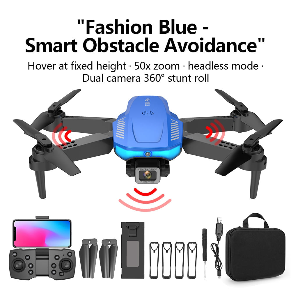 ZFR F185 Pro Drone, "fashion blue smart obstacle avoidance' hover at fixed height sox