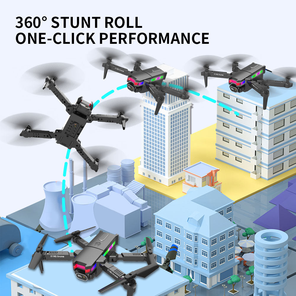 F190 Drone, 3609 stunt roll one-click performance ufn 