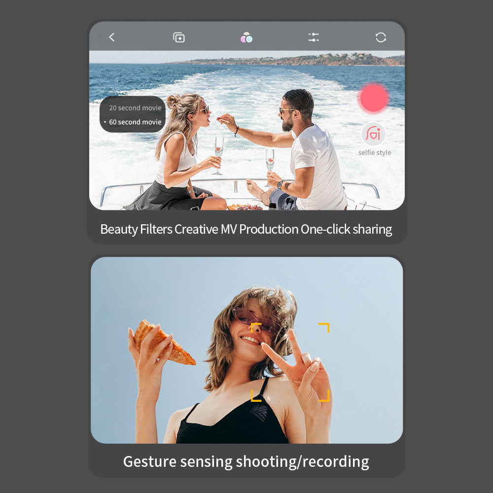 F190 Drone - With 4K Dual Camera F/2.15 100° FOV Led Night Flight Foldable Mini Drone Mini Drone 29 F190 Drone, 20 second movie 60 second movie foi selfie style beauty filters creative m