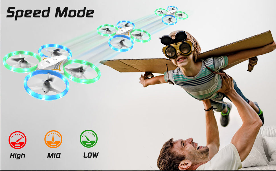 DyineeFy Mini Drone, dyineefy mini drone - small colorful led