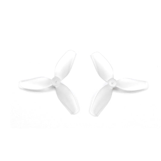 HQ Ultralight Whoop Prop 1.2X1X3 (31mm) clear 3-blade micro drone props, 1mm shaft, pair