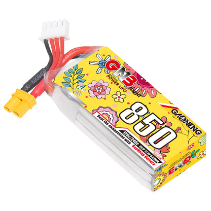 GAONENG GNB 850mAh 3S 11.4V LiHV 120C XT30 LiPo Battery for 3.5-4in FPV Cinewhoop Drones