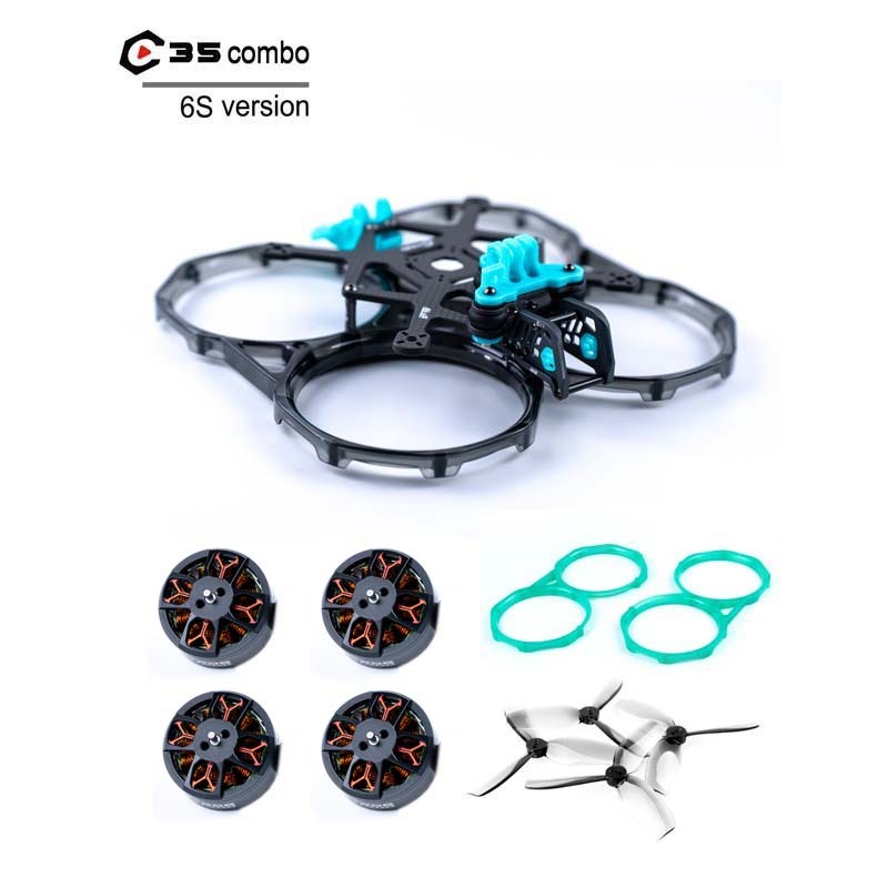 Axisflying C35 Combo FPV Frame, 152mm T700 Carbon, Quick‑Release Guards, Aluminum Camera Plates & GPS TPU