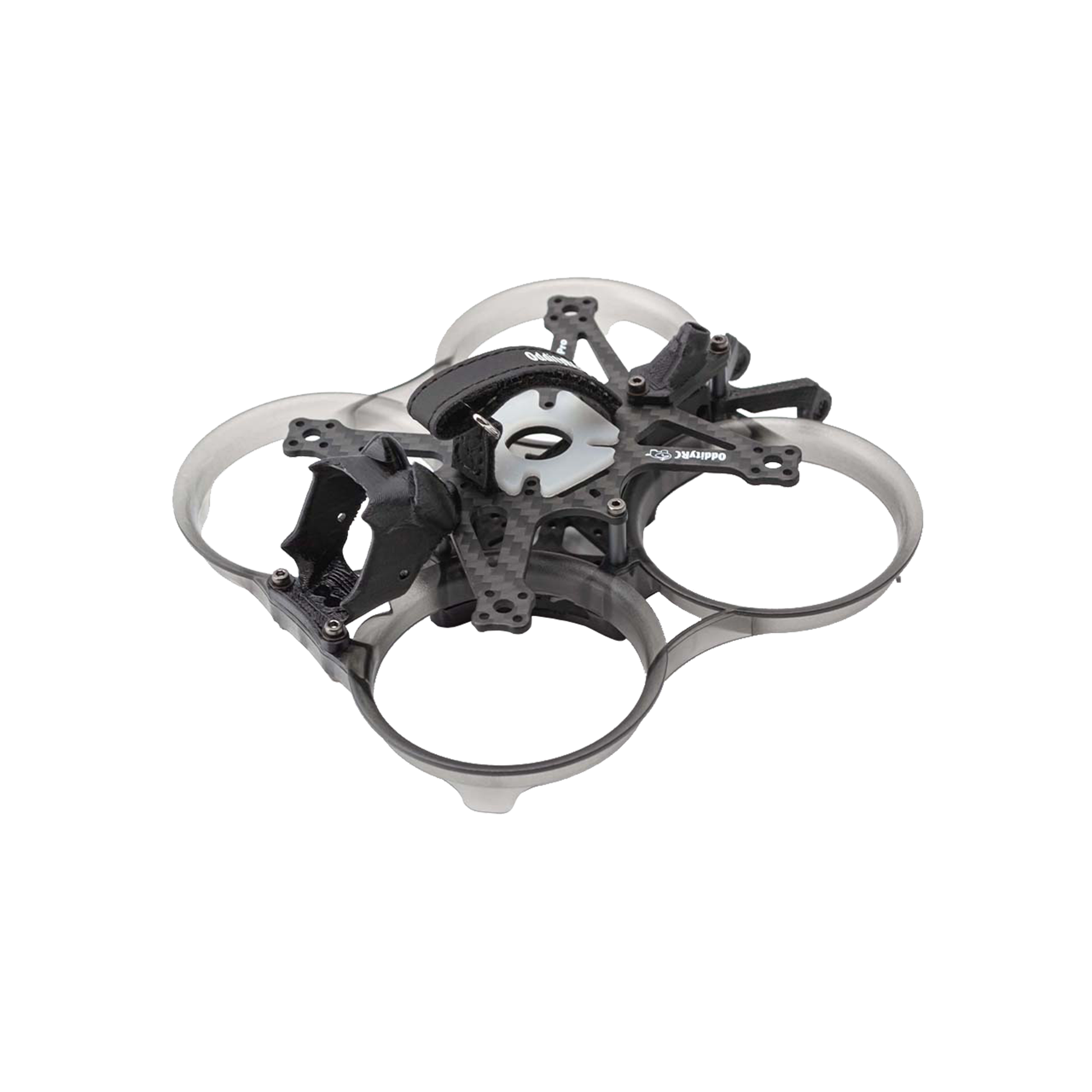 OddityRC XI20 Pro 95mm 2-inch cinewhoop frame kit with ducted prop guards and carbon fiber plates