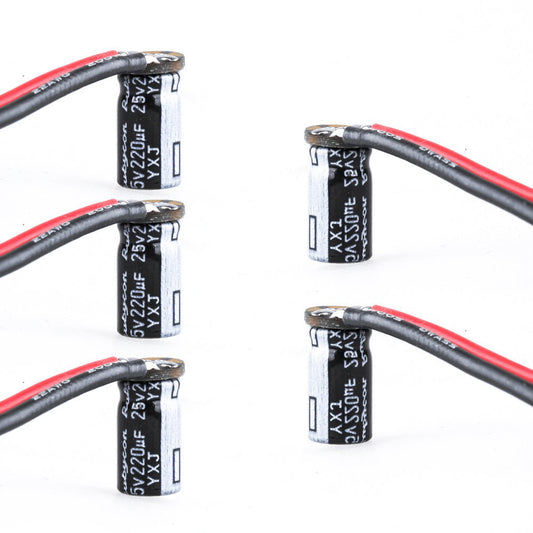 5PCS Flywoo UBYCORN 25V 220UF YXJ 6.3*11mm avec condensateur Cap PCB