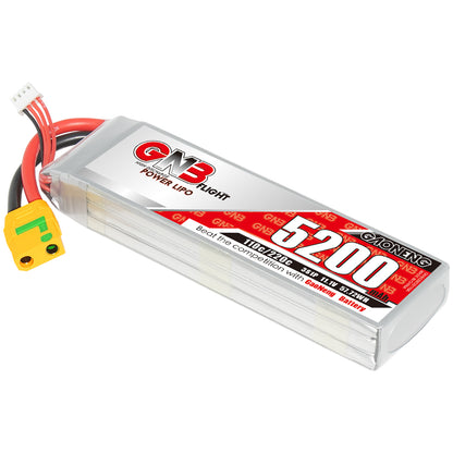 GAONENG GNB 3S 11.1V 5200mAh 110C LiPo battery pack with XT90S plug and balance lead