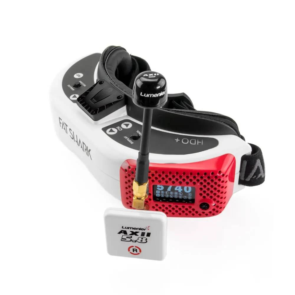 Ultimate FPV Bundle V2 - Fat Shark HDO+ Goggle, The Ultimate FPV Bundle V2 includes Fat Shark HDO+ goggles, a video transmitter, and receiver for an immersive first-person view experience.