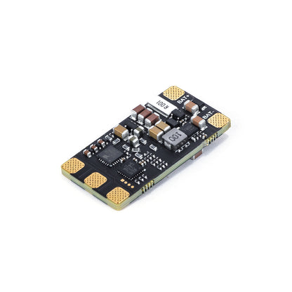 MAD Components BLHeli_32 70A 2-8S Drone ESC, MAD Components BLHeli_32 drone ESC board with BAT+ and BAT- solder pads and compact surface-mount layout