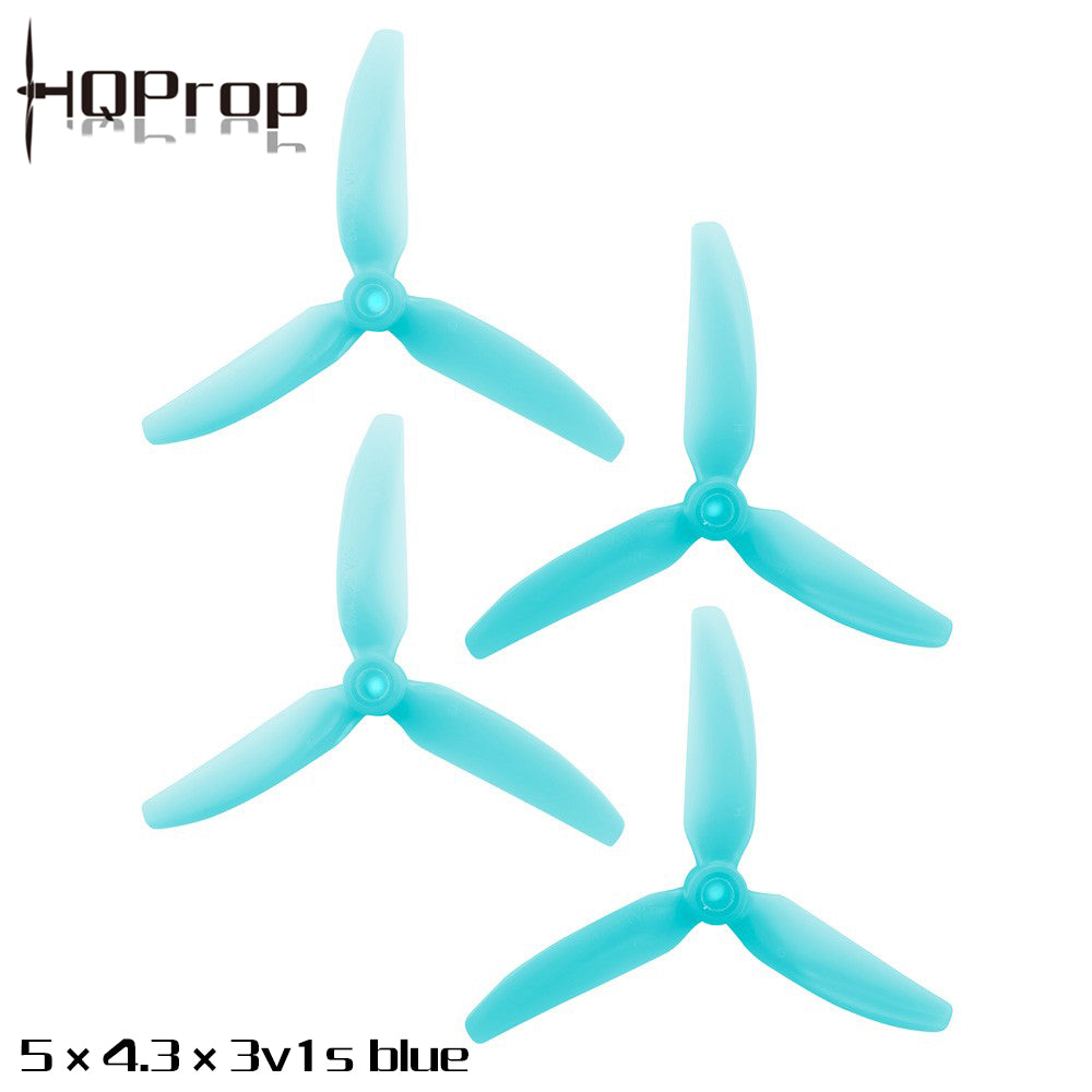 پروانه HQProp 5X4.3X3V1S (۲ راست‌گرد + ۲ چپ‌گرد) - پلی‌کربنات