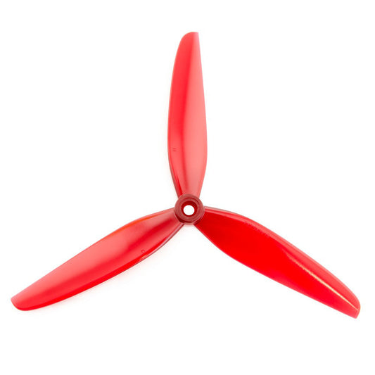 HQProp 7x3.5x3 7in 3-blade polycarbonate propeller with 5mm center bore, red