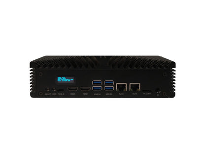 Jetson SUB Mini PC Black, Xavier NX, OLED, fanless passive cooling, 256GB SATA SSD, WiFi, Dual GbE, JetPack