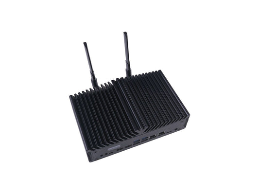 Jetson SUB Mini PC Black, Xavier NX, OLED, fanless passive cooling, 256GB SATA SSD, WiFi, Dual GbE, JetPack