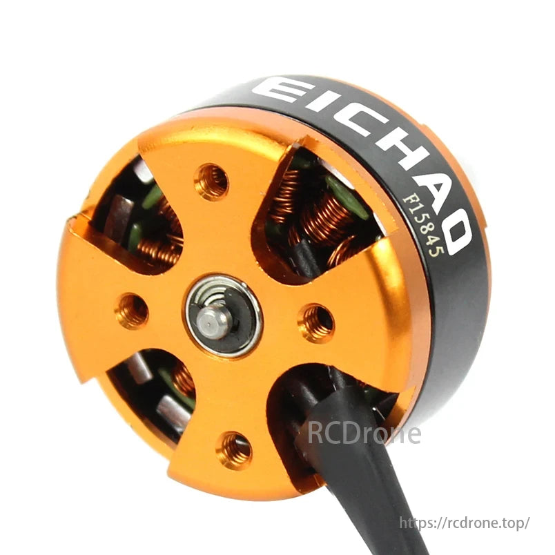 FEICHAO 1806 2400KV CW/CCW Brushless Motor, Input comes in CW or CCW variants, distinguished by motor cap color: silver for CW and black for CCW.