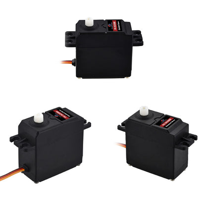 Flashhobby FH-3630BB Standard Servo, Flashhobby FH-3630BB standard RC servo motor with white output spline, mounting tabs, and 3-wire lead