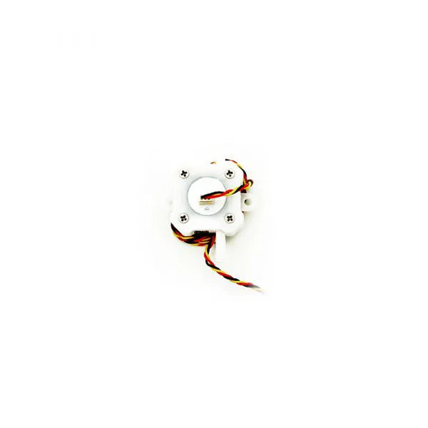 FrSky flowmeter accessory for AES systems, white square sensor module with twisted 3‑wire lead