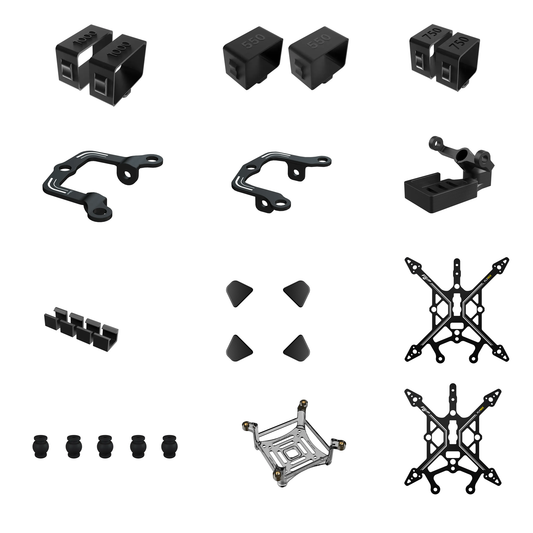 Collection de pièces Flybee 16\20 FramkeKit de refroidissement CNC Flywoo O4 Air Unit pour Flybee \ Flylens \ Flytimes