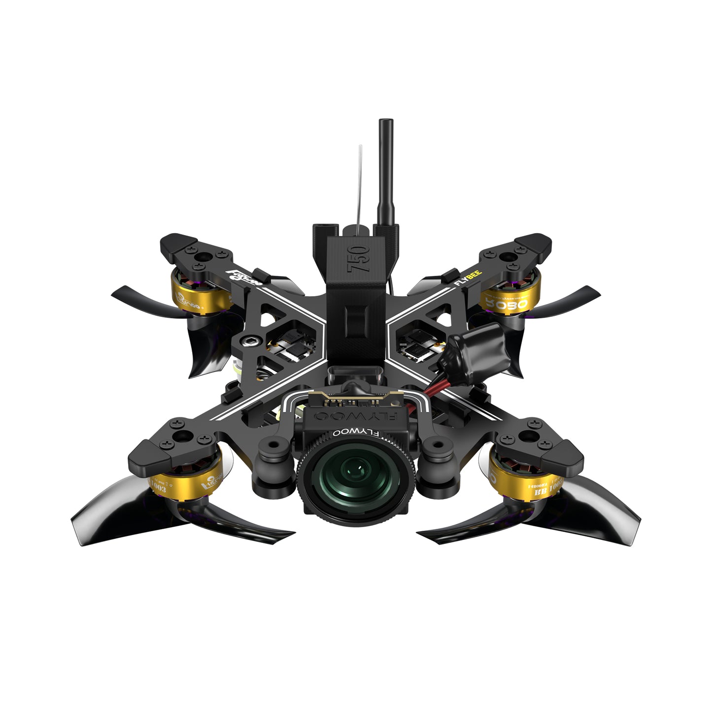 Flybee 16 HD O4 2S ultralight FPV quadcopter with front HD camera, four props, and rear antenna